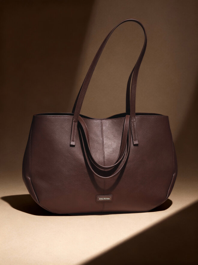 GINO ROSSI Handtasche GINO ROSSI C-HADIJA-KY125 Dunkelbraun