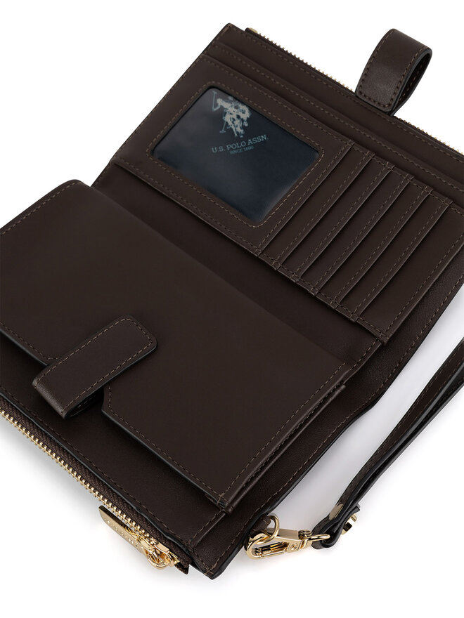 U.S. Polo Assn. Великий жіночий гаманець U.S. Polo Assn. BIUXT6224WVP Коричневий