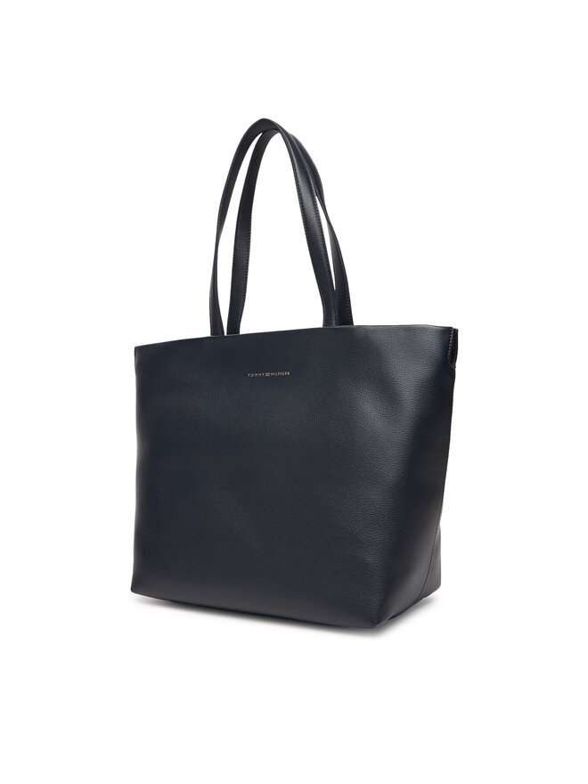 Tommy Hilfiger Táska Tommy Hilfiger Th Logotape Tote AW0AW17693 Sötétkék
