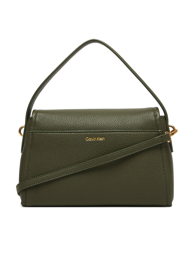 Calvin Klein Handtasche Calvin Klein Emblem Hw Pebble Shoulder Bag 25 LV04F3425G Grün
