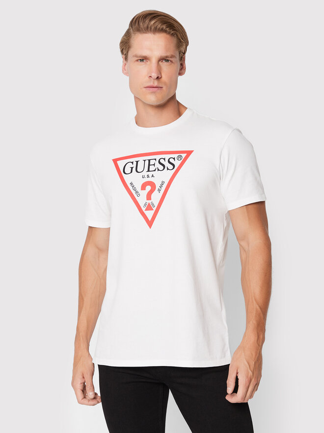 Guess Guess Marškinėliai M2GI68 KBA60 Balta Regular Fit