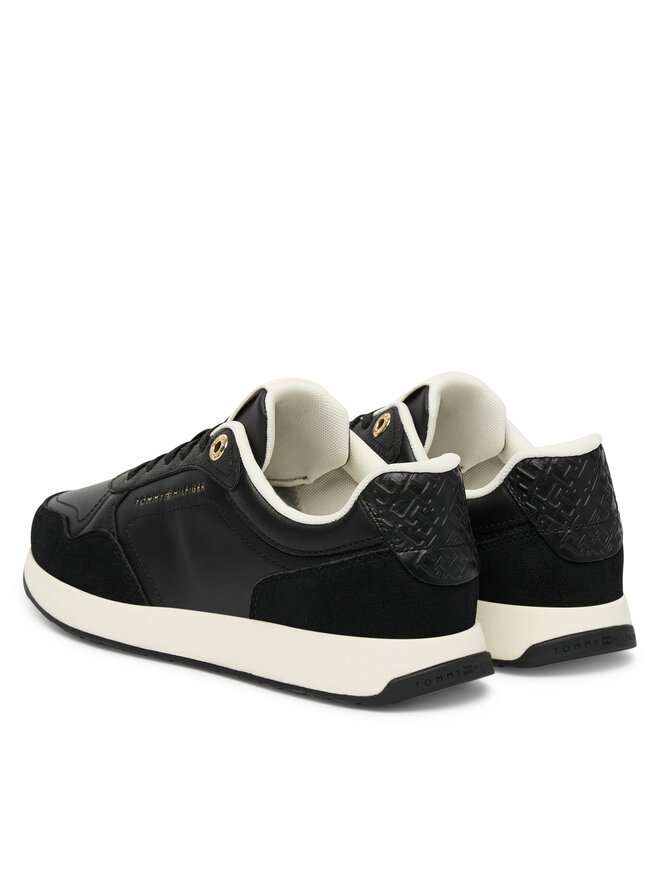 Tommy Hilfiger Сникърси Tommy Hilfiger Monogram Mix Material Runner FW0FW09267 Черен