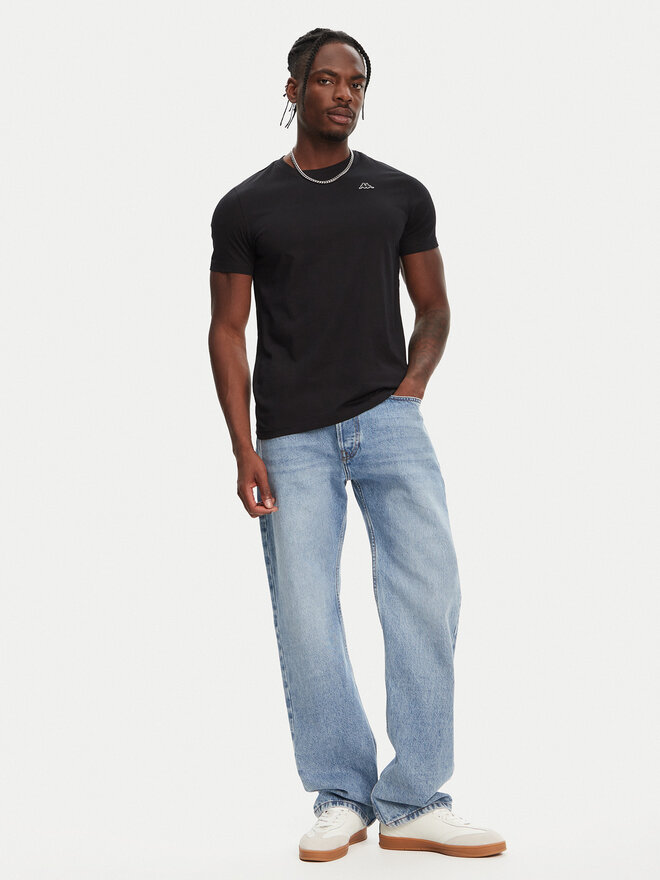 Robe di Kappa Robe di Kappa Camiseta Luc 611187W Negro Regular Fit