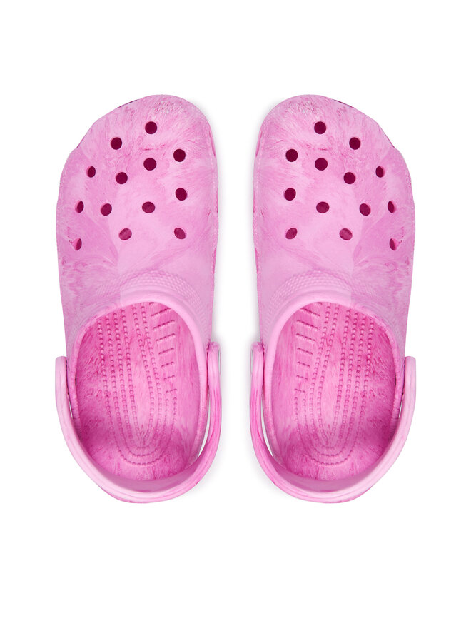 Шльопанці Crocs Classic Watercolor Marbled Clog 211583 Рожевий