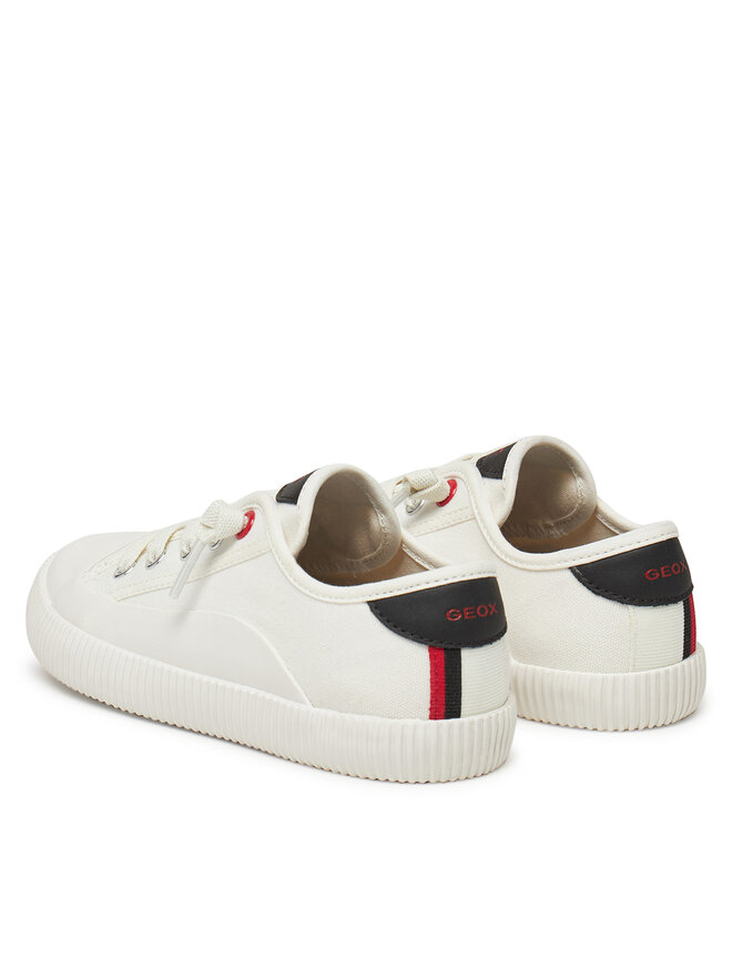 Geox Sneakers aus Stoff Geox J Tippeste J55N3A 1054 C0050 S Weiß