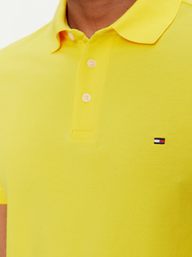 Tommy Hilfiger Tommy Hilfiger Pólóing 1985 MW0MW17771 Sárga Slim Fit