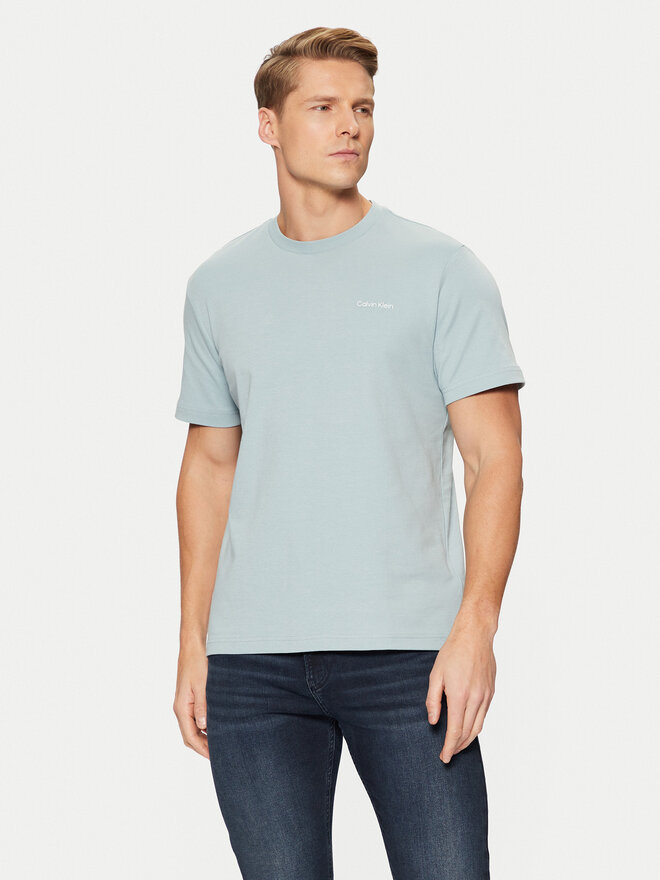 Calvin Klein Calvin Klein Футболка Micro Logo Interlock T-Shirt K10K109894 Голубий Regular Fit