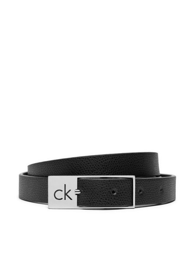 Calvin Klein Dámský pásek Calvin Klein Ck Cut Square Buckle 2.0_Caviar K60K612864 Černá