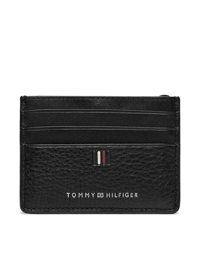 Tommy Hilfiger Puzdro na kreditné karty Tommy Hilfiger Th Central Cc Holder AM0AM11858 Čierna