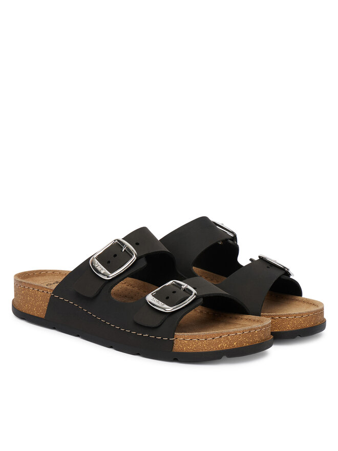 Scholl Шльопанці Scholl Bora 2 Buckles MF00751 Чорний