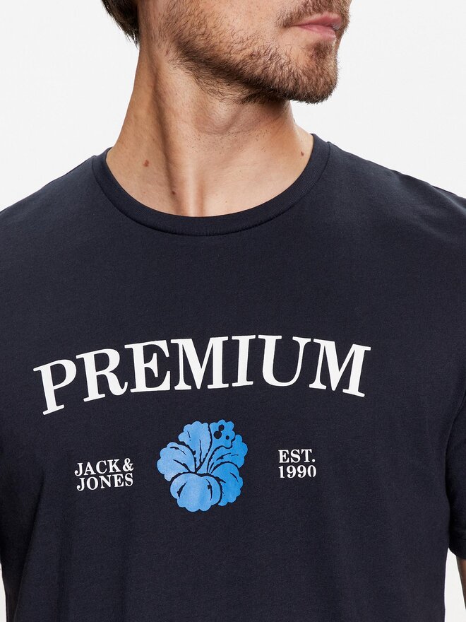 Jack&Jones Jack&Jones Póló Jprblaalfie 12259673 Sötétkék Regular Fit