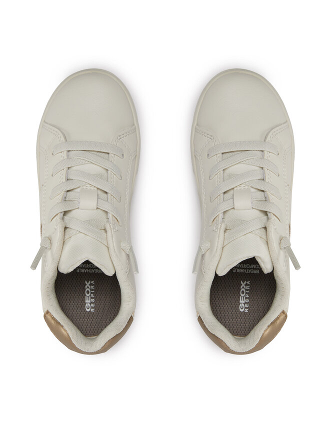 Geox Sneakersy Geox J Eclyper Girl J36LRC 000BC C0588 S Bílá