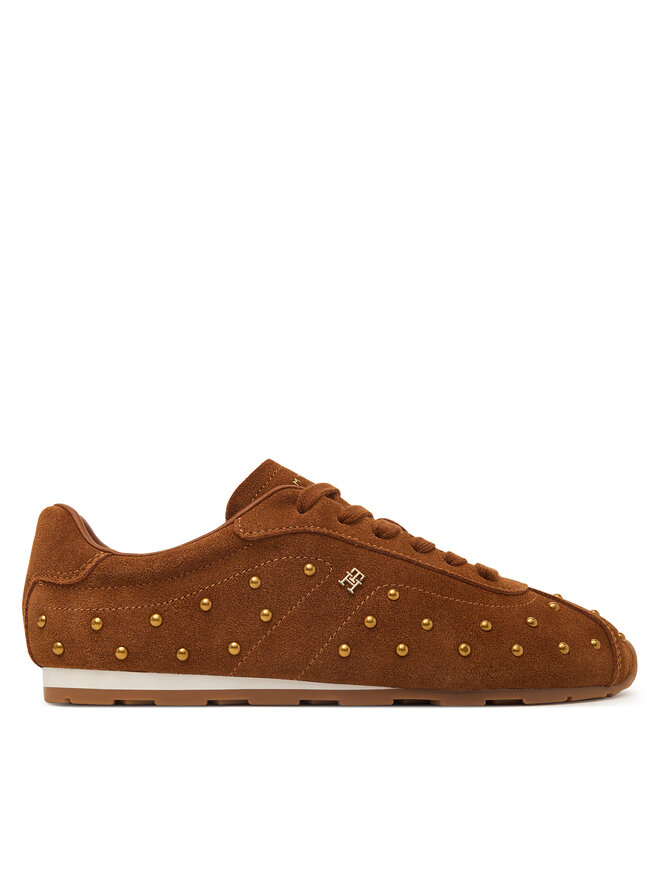 Tommy Hilfiger Sneakers Tommy Hilfiger Th Bella Low Profile Studs FW0FW09882 Braun
