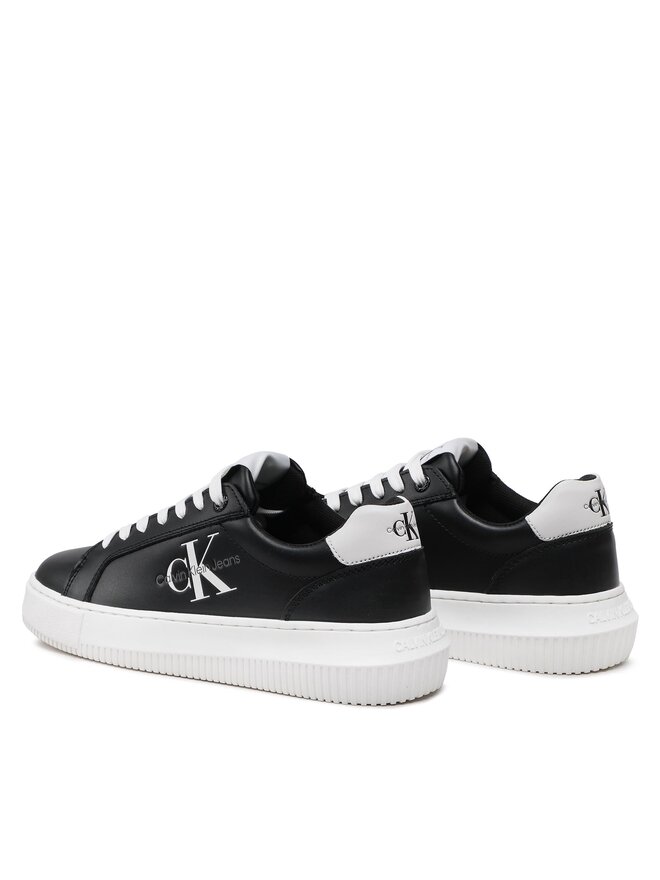 Calvin Klein Jeans Αθλητικά Calvin Klein Jeans Chunky Cupsole Laceup Mon Lth Wn YW0YW00823 Μαύρο