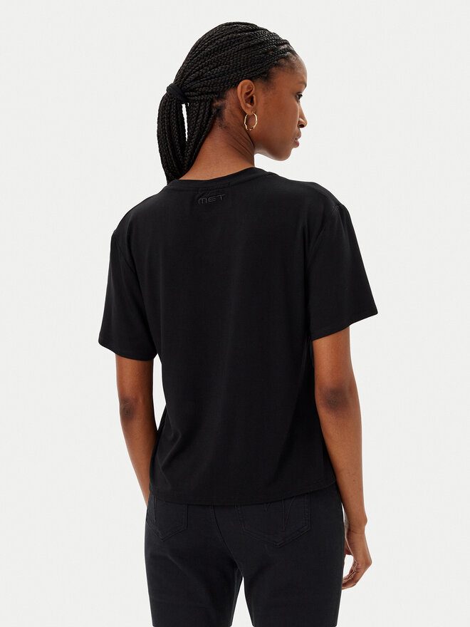 MET MET T-Shirt M10 262TP Schwarz Regular Fit