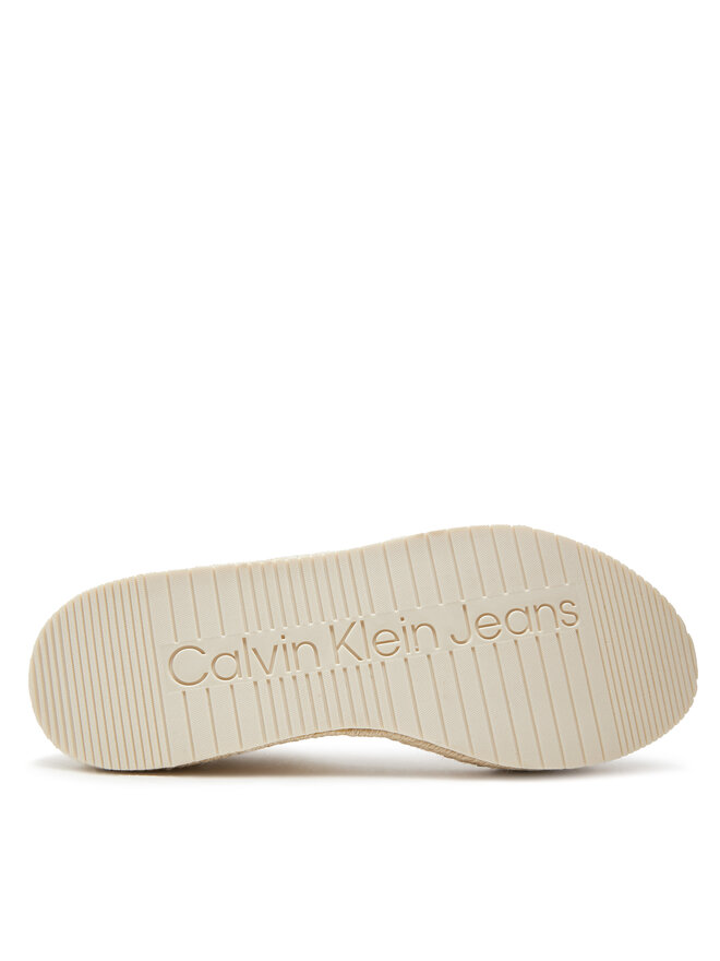 Calvin Klein Jeans Еспадрили Calvin Klein Jeans Sporty Wedge Rope Su Con YW0YW00977 Екрю