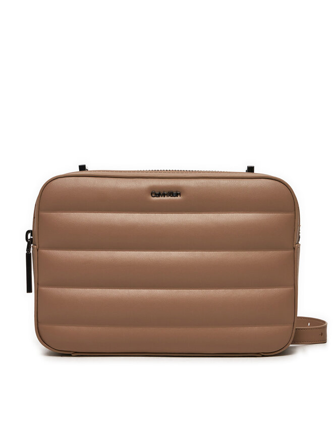 Calvin Klein Kabelka Calvin Klein Line Quilt Camera Bag K60K612114 Hnědá