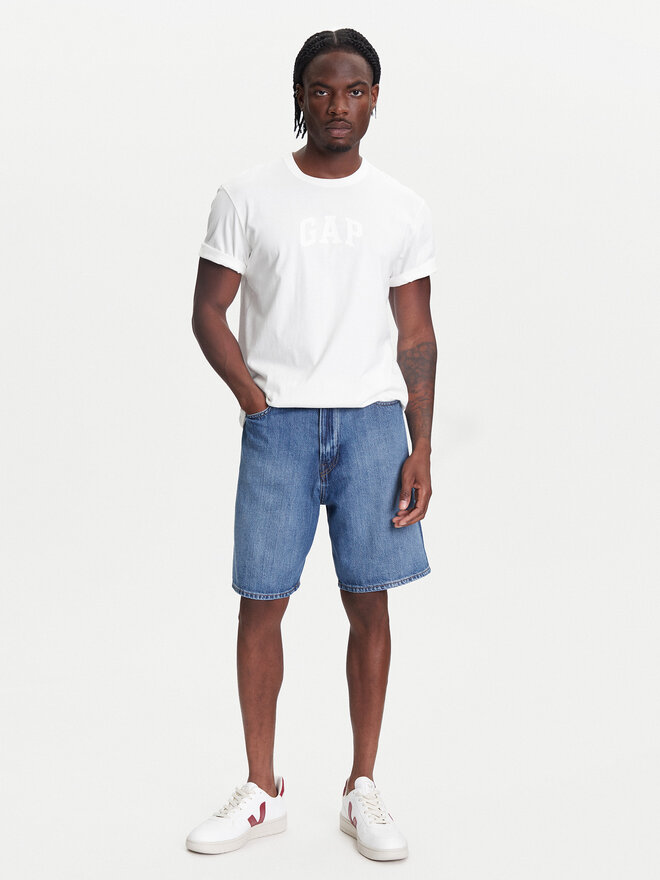 Gap Gap Marškinėliai 782369-01 Balta Regular Fit