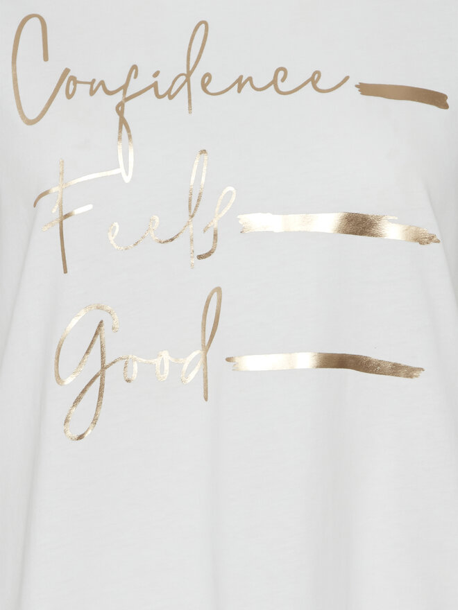 Fransa Fransa T-Shirt 20613424 Λευκό Regular Fit