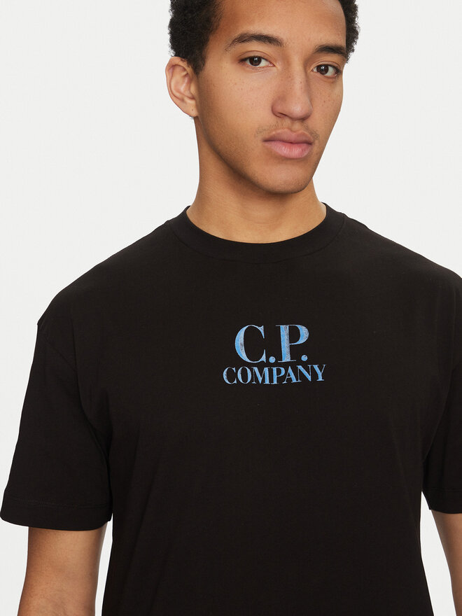 C.P. Company C.P. Company Футболка 18CMTS141A005100W Чорний Regular Fit