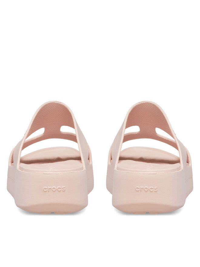 Crocs Şlapi Crocs Getaway Platform H-Strap 209409 Écru