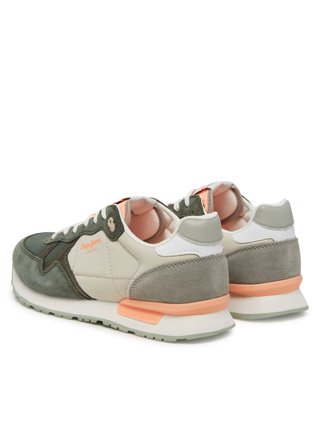 Pepe Jeans Sneakersy Pepe Jeans Brit Camp W PLS40038 Zielony