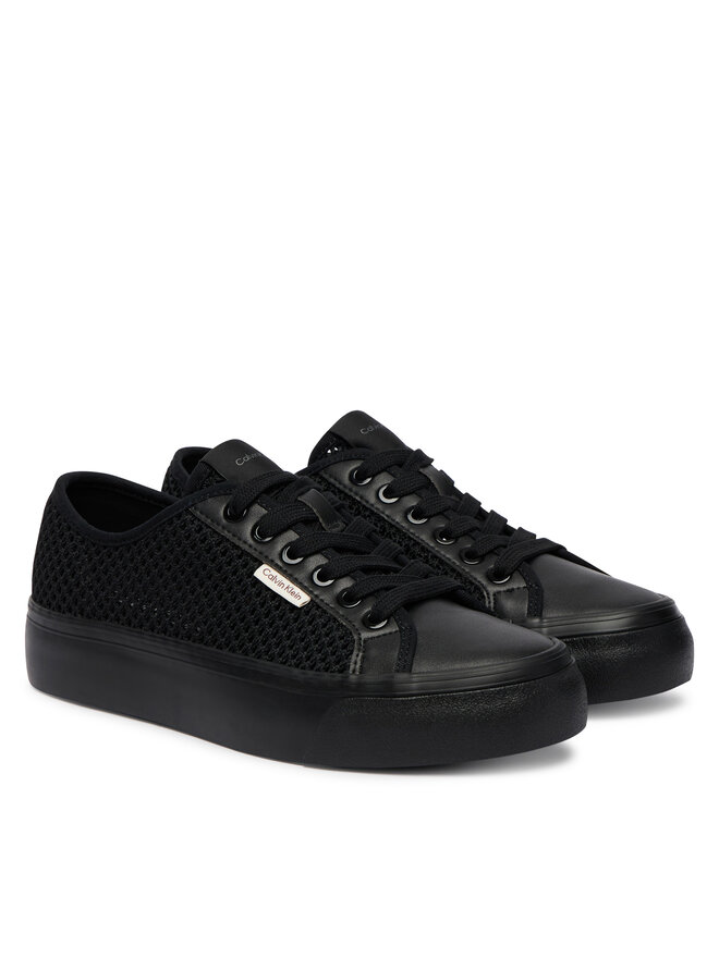 Calvin Klein Sneakers Calvin Klein Vulc Flatf Lace Up Lin Mesh HW0HW02971 Schwarz