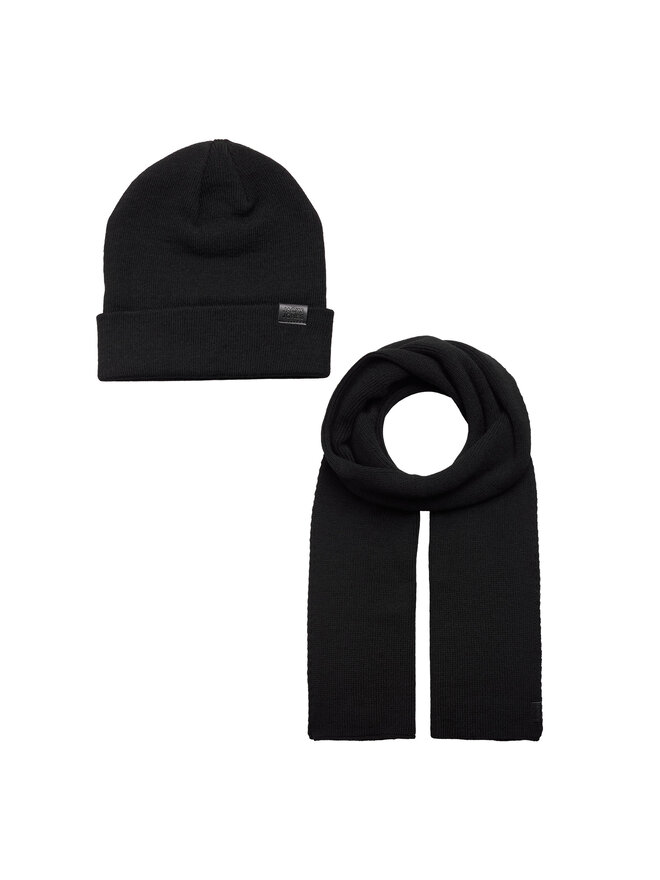 Jack&Jones Набір Шарф і Шапка Jack&Jones 12163827 Чорний