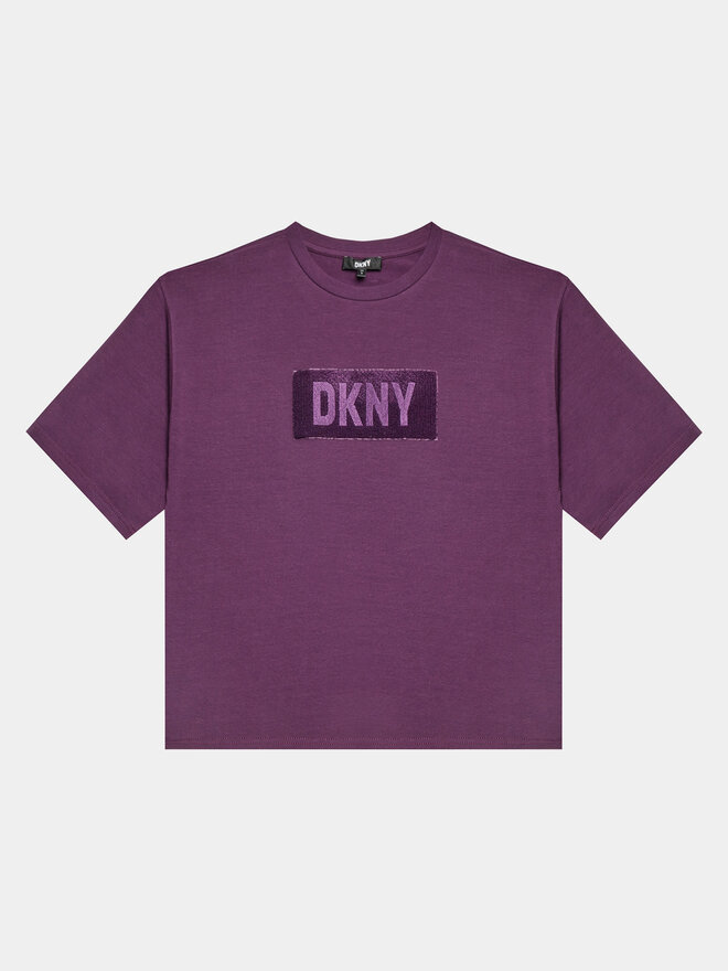 DKNY DKNY T-Shirt D35T02 D Violett Regular Fit