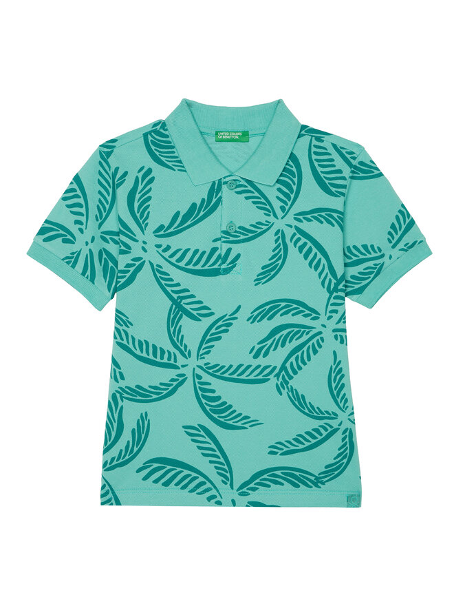 United Colors Of Benetton United Colors Of Benetton Поло 36Y4G300Y Зелений Regular Fit