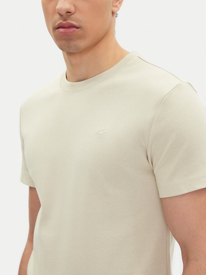 Mustang Mustang Marškinėliai Allen 1016486 Smėlio Slim Fit