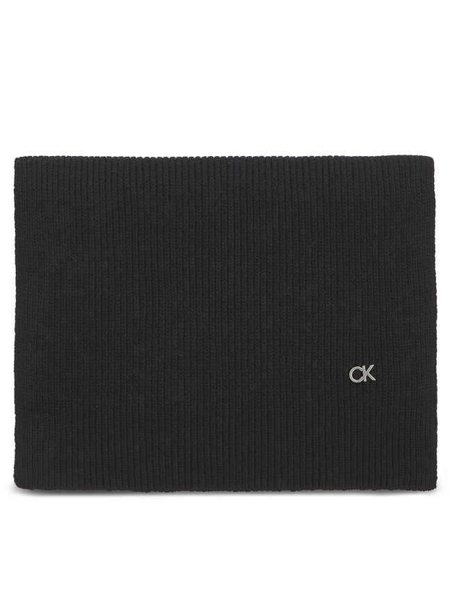 Calvin Klein Sada čepice a šál Calvin Klein Re-Lock Beanie / Scarf K60K611331 Černá