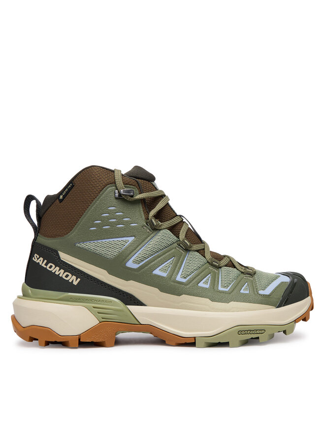 Salomon Trekkingschuhe Salomon X Ultra 360 Edge Mid GTX L49098800 Grün