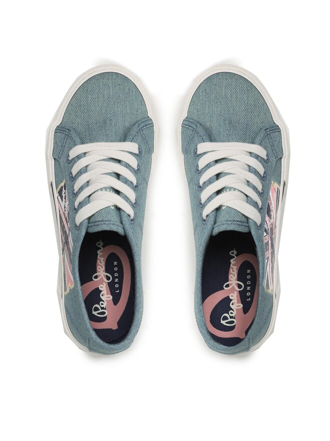 Pepe Jeans Teniszcipő Pepe Jeans Brady Flag G PGS30563 Kék