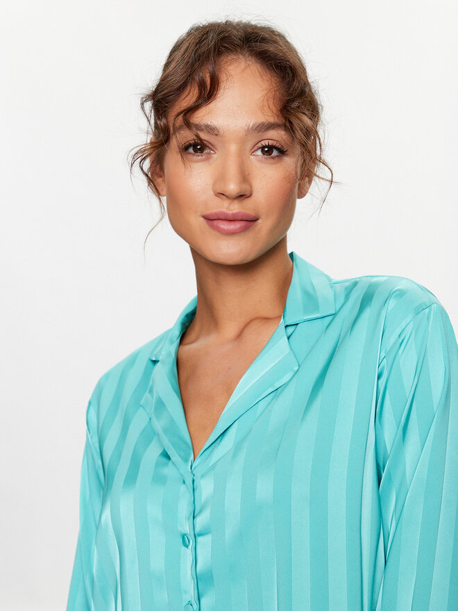 Hunkemöller Hunkemöller Μπλούζα πιτζάμας 203163 Μπλε Comfortable Fit