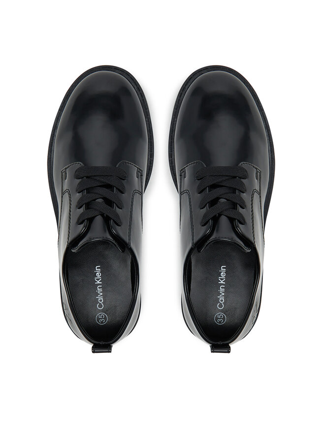 Calvin Klein Oxford Schuhe Calvin Klein Low Cut Lace-Up Shoe V3X4-83182-1453 D Schwarz
