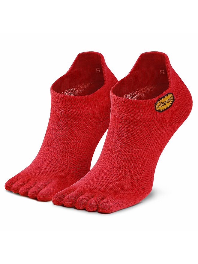 Vibram Fivefingers Nízké ponožky Unisex Vibram Fivefingers Athletic No Show S18N04 Červená