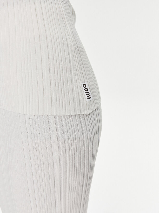 HUGO Hugo Τοπ Sareple 50514301 Εκρού Slim Fit