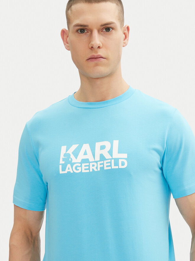 KARL LAGERFELD KARL LAGERFELD T-Shirt 755087 552235 Himmelblau Regular Fit