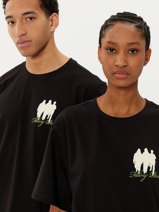 Filling Pieces Filling Pieces T-Shirt Unisex United By Generations 7449987 Μαύρο Regular Fit