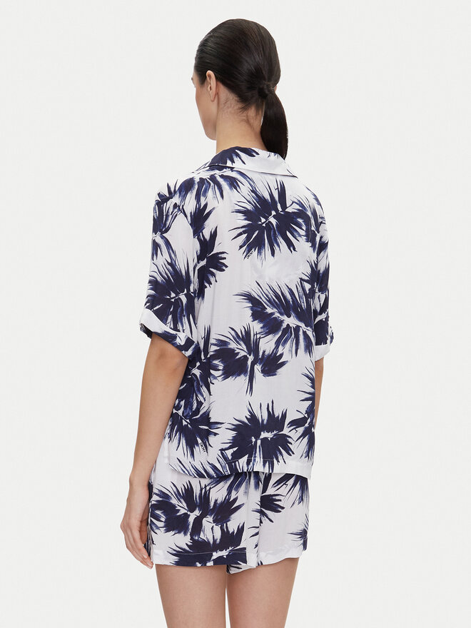 DKNY DKNY Pyjama YI90052 Dunkelblau Regular Fit