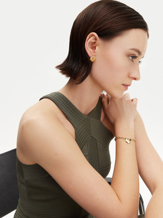 Guess Náušnice Guess JUBE05 218JW Zlatá