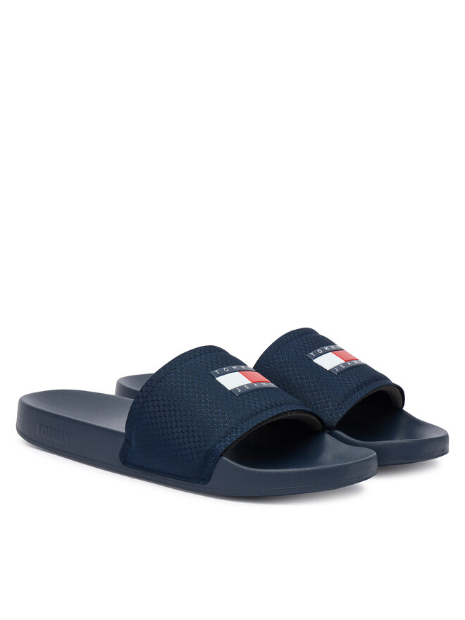 Tommy Jeans Pantoletten Tommy Jeans Tjm Pool Slide EM0EM01673 Dunkelblau