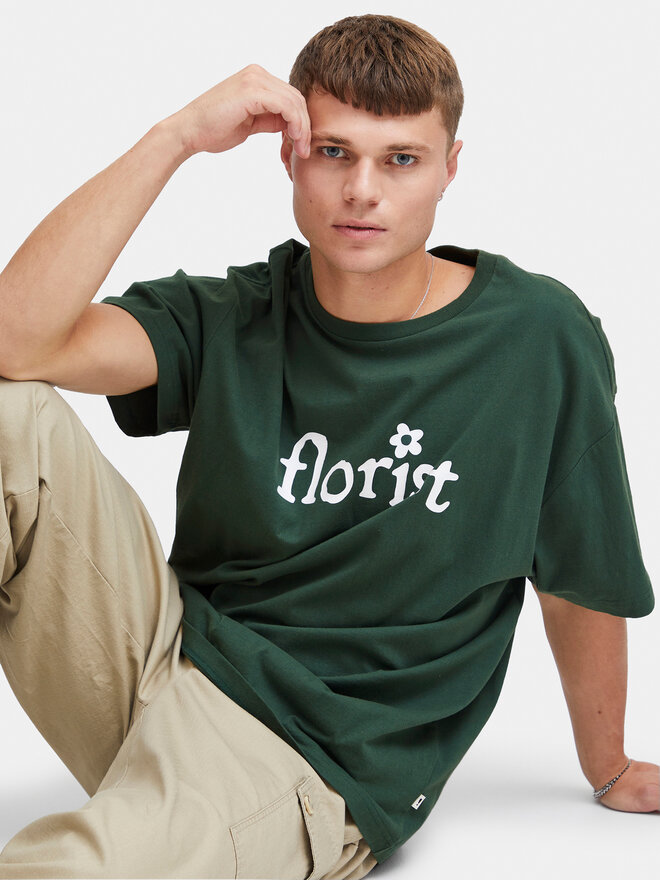 Solid Solid T-Shirt 21108143 Grün Regular Fit