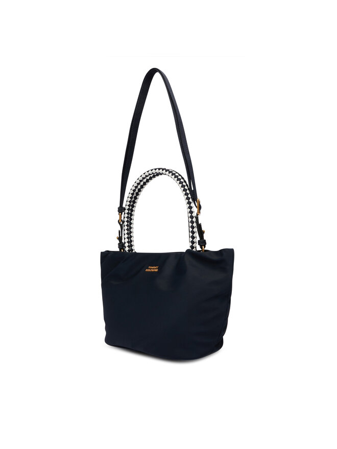 Tommy Hilfiger Handtasche Tommy Hilfiger Th Marina Bucket Nylon AW0AW18831 Dunkelblau