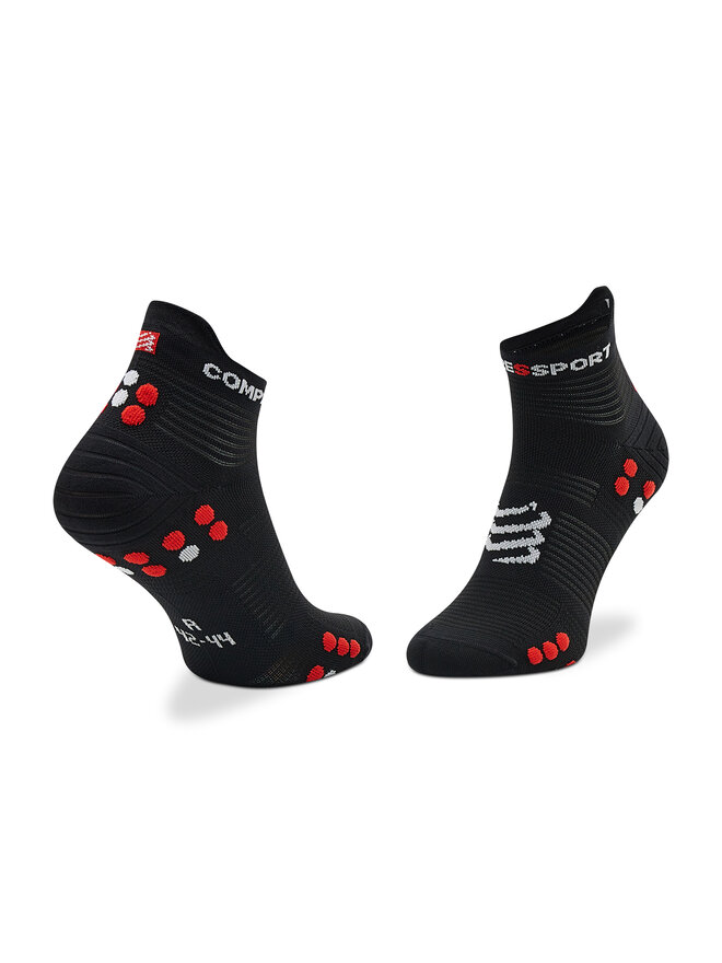 Compressport Calzini lunghi unisex Compressport Pro Racing Socks V4.0 Run Low XU00047B_906 Nero