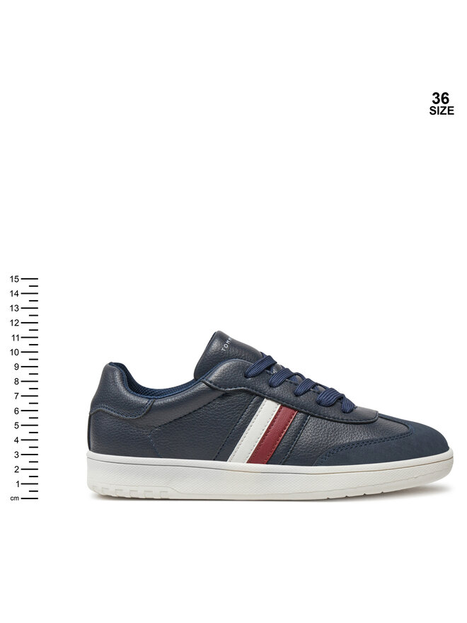 Tommy Hilfiger Αθλητικά Tommy Hilfiger Stripes Low Cut Lace-Up Sneaker T3X9-33645-1269 Σκούρο μπλε