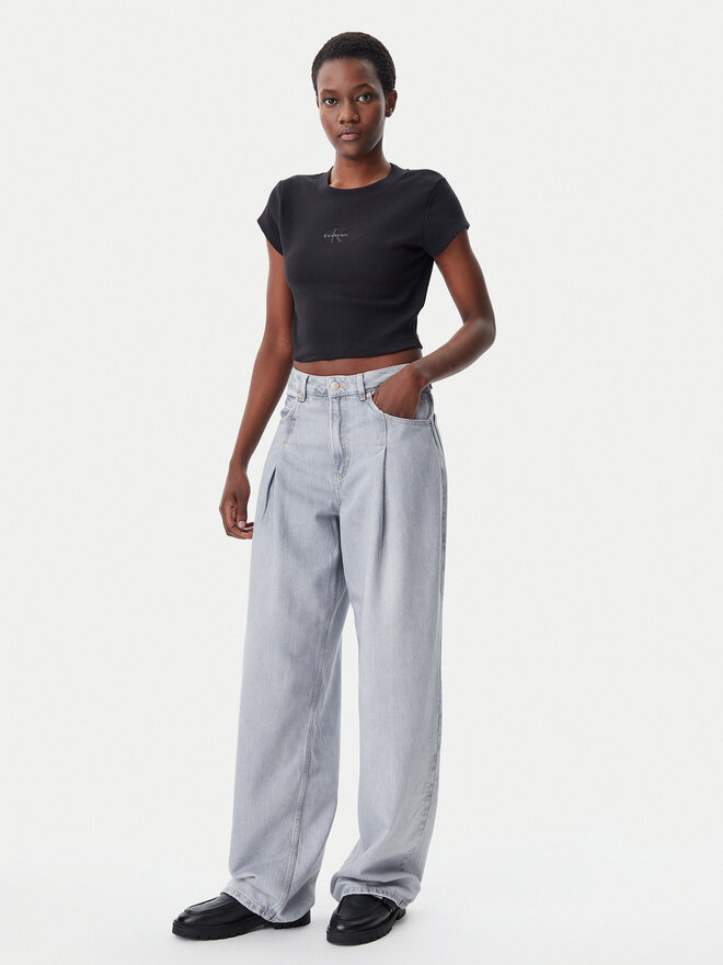 Calvin Klein Jeans Calvin Klein Jeans T-Shirt LV047AB802 Μαύρο Regular Fit
