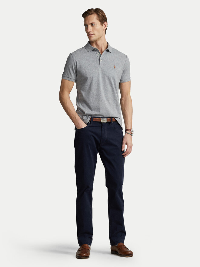 Polo Ralph Lauren Polo Ralph Lauren Поло 710713130007 Сірий Custom Slim Fit