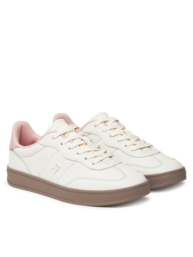 Tommy Hilfiger Tenisice Tommy Hilfiger Th Premium Heritage Sneaker FW0FW08755 Écru